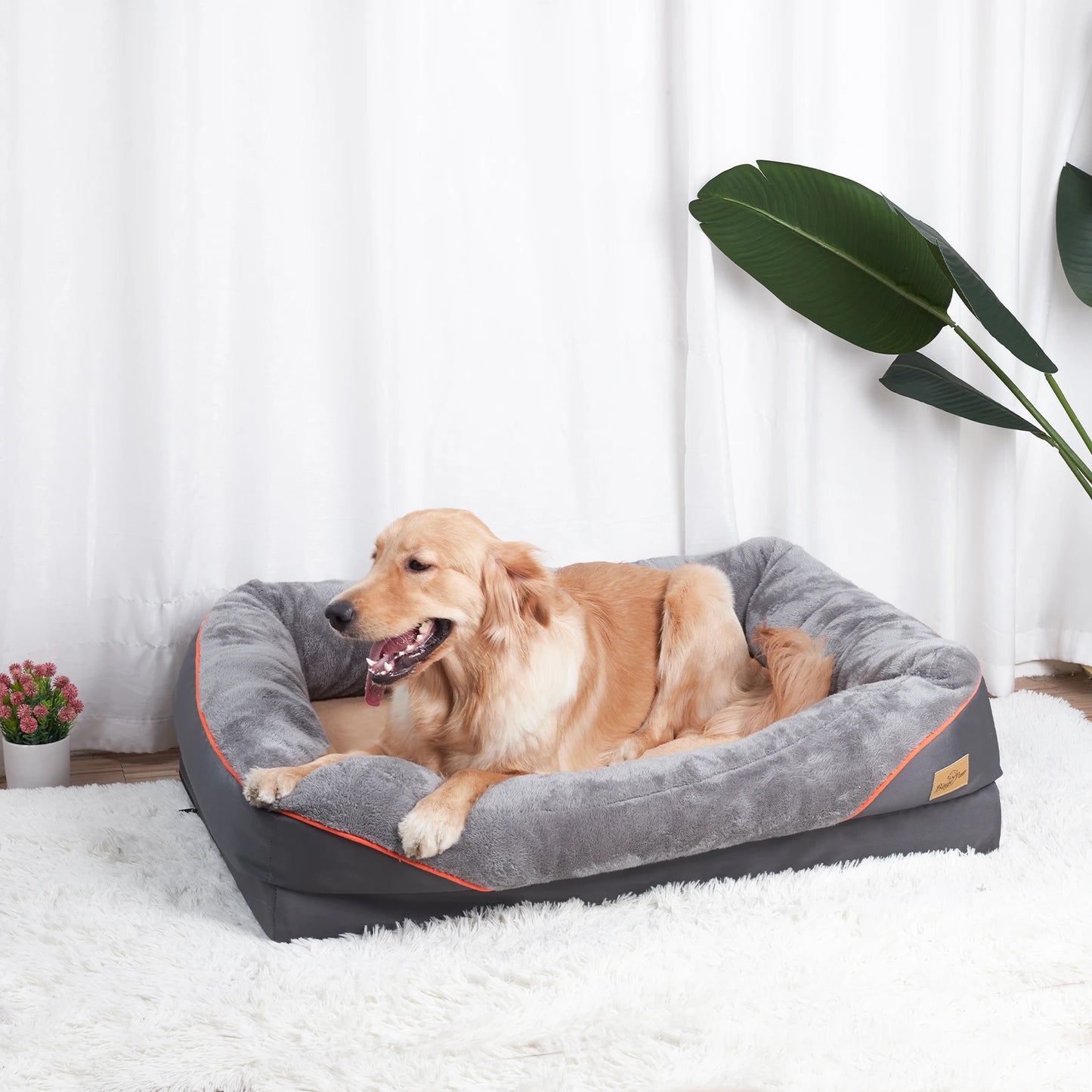 Large Dog Bed Soft Comfortable Removable Washable Cover Waterproof