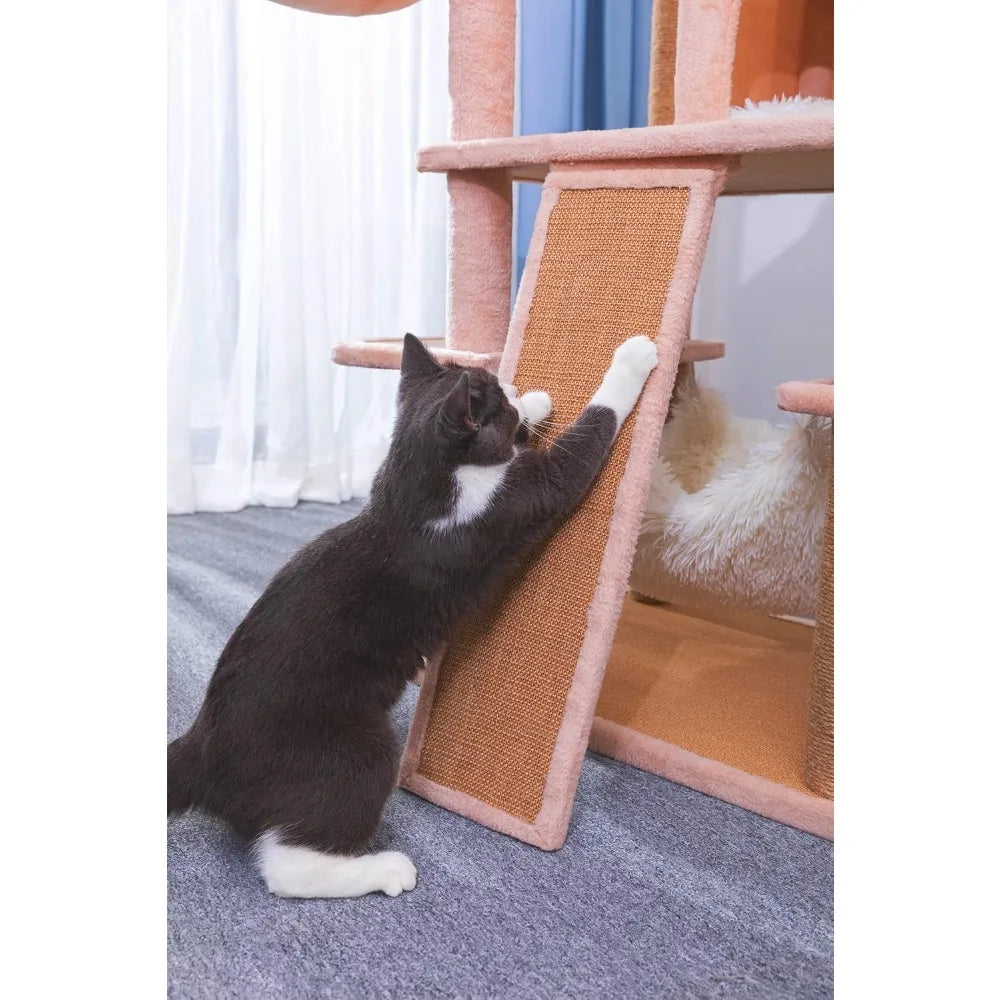 Catry Castle Cat Tree Dynamic Tower Hammock Scratching Post Toy