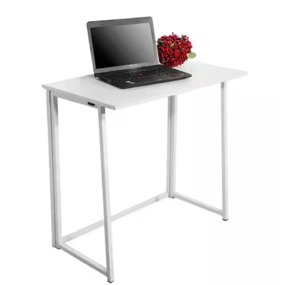 Small Foldable Desk for Laptop Writing Workstation Home Office Space Saver