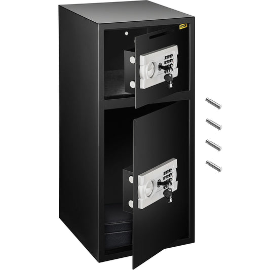 Ljustra 33 Inch Double Door Safe Deposit Box Electronic Lock Hidden Piggy Bank