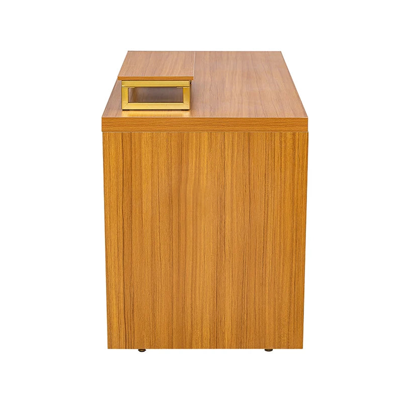 63 Inch Modern Executive Desk Rustic Industrial Writing Desk for Home