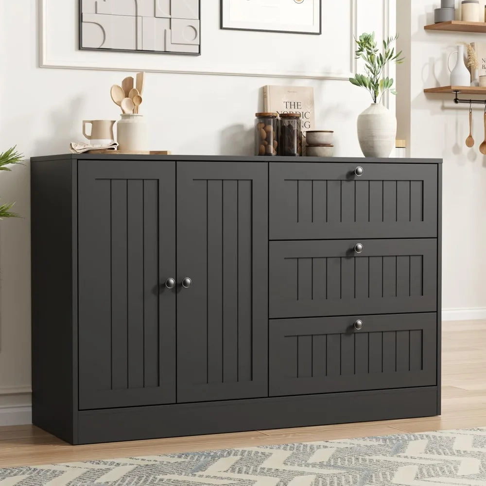 Sideboard Buffet Cabinet with Storage Modern Farmhouse Kitchen Accent