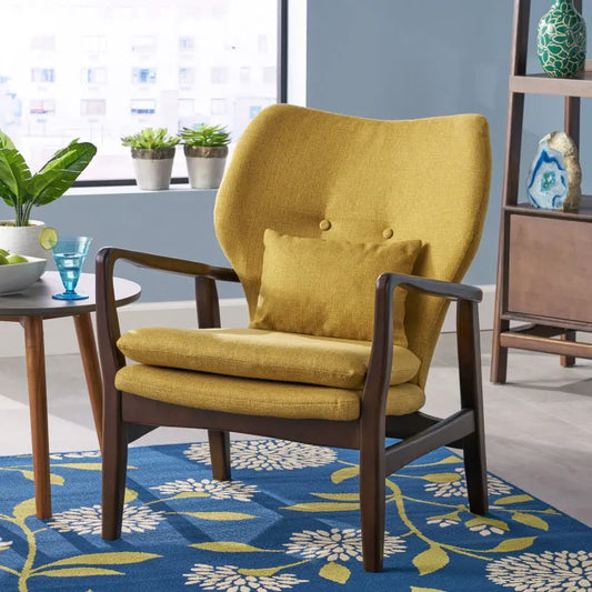 Ljustra Fabric Club Chair Mid Century Modern Living Room Furniture