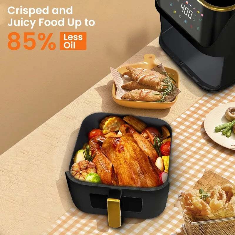Ljustra 8.5 QT Smart Air Fryer 8 in 1 Touch Screen Healthy Cooking