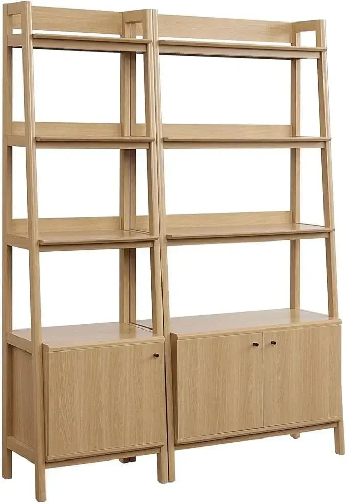 Bixby Home Office Desk Modern Mid Century Bookshelf Storage Display