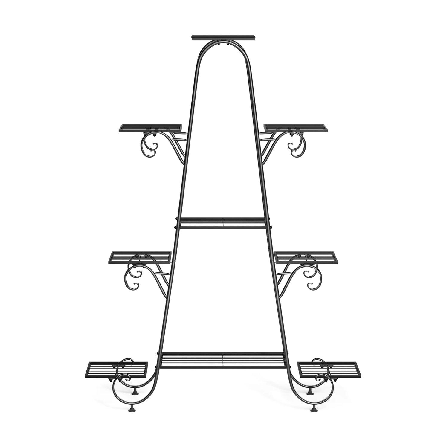 9 Tier Metal Plant Stand Indoor Outdoor Flower Shelf Display Rack
