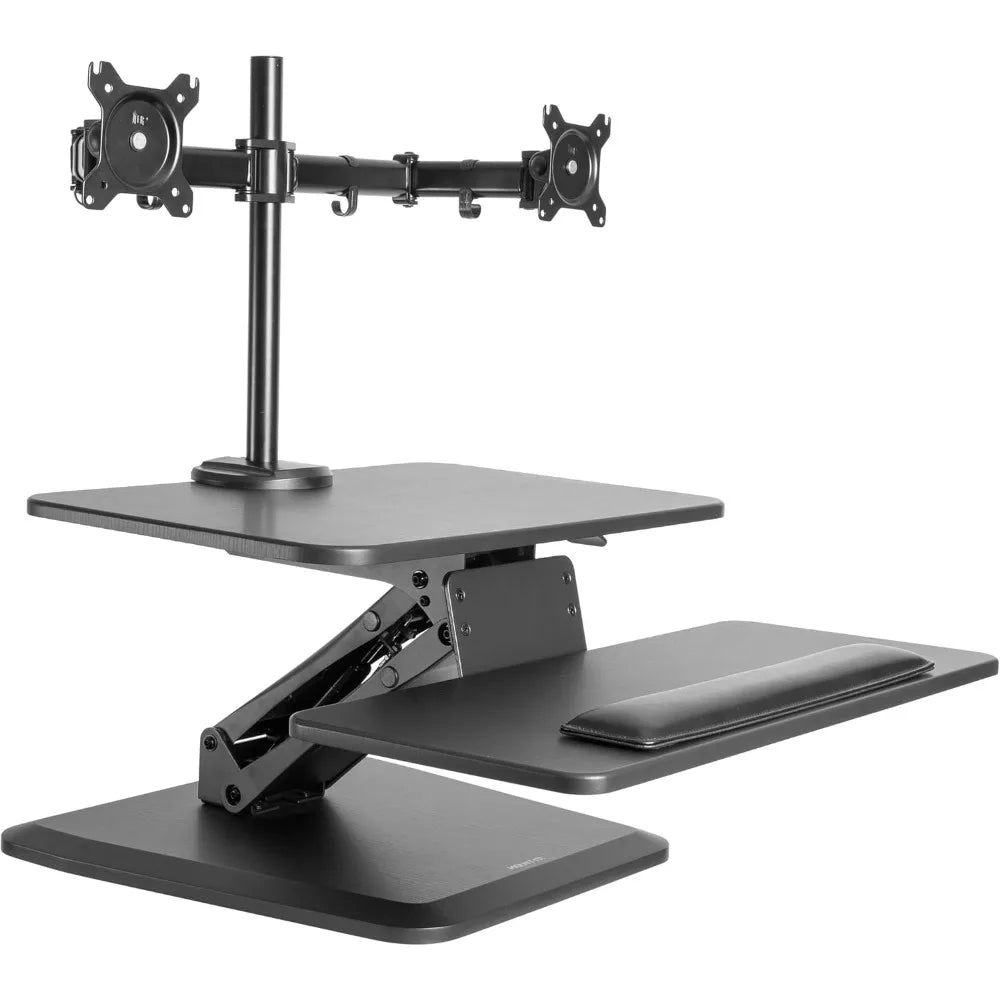 Ljustra Standing Desk Converter Adjustable Workstation Dual Monitor Mount