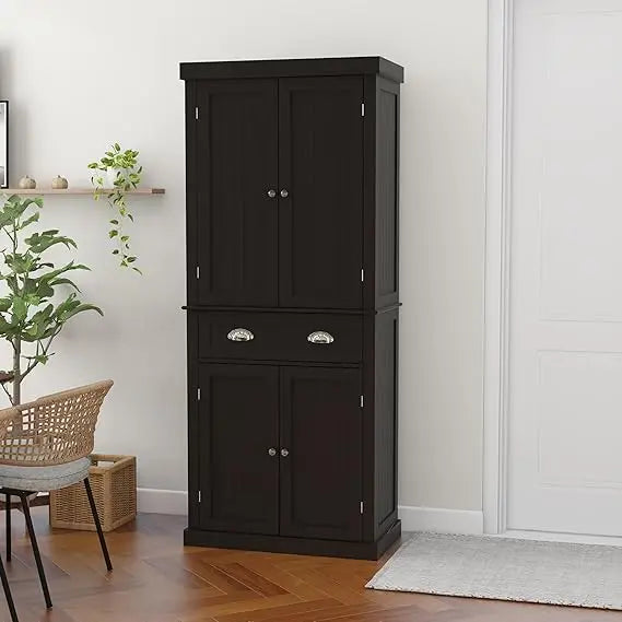 Buffet Hutch Cabinet Kitchen Sideboard Pantry Storage Microwave Cabinet