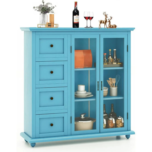 Sideboard Buffet Cabinet Kitchen Pantry Storage Console Table Modern