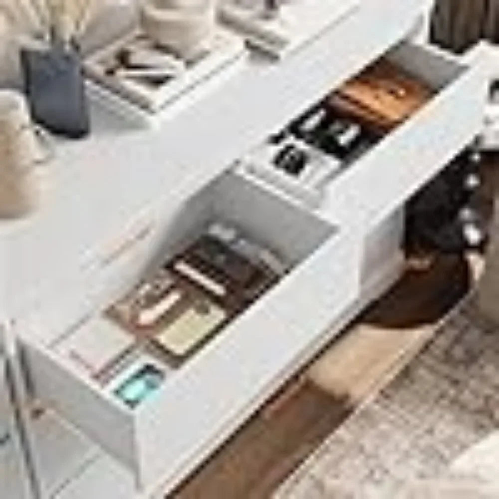 Modern 6 Drawer Double Dresser Freestanding Storage Organizer Cabinet
