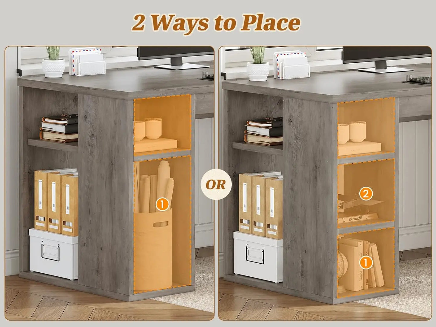 Farmhouse 96.5" Computer Desk 2 Person Home Office Gaming Desk with Drawers