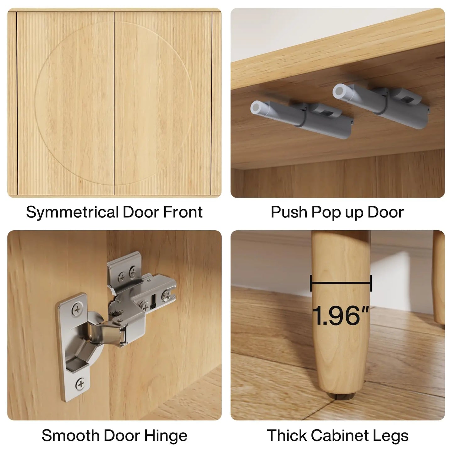 Ljustra Buffet Cabinet Sideboard Storage Modern Kitchen Dining Room