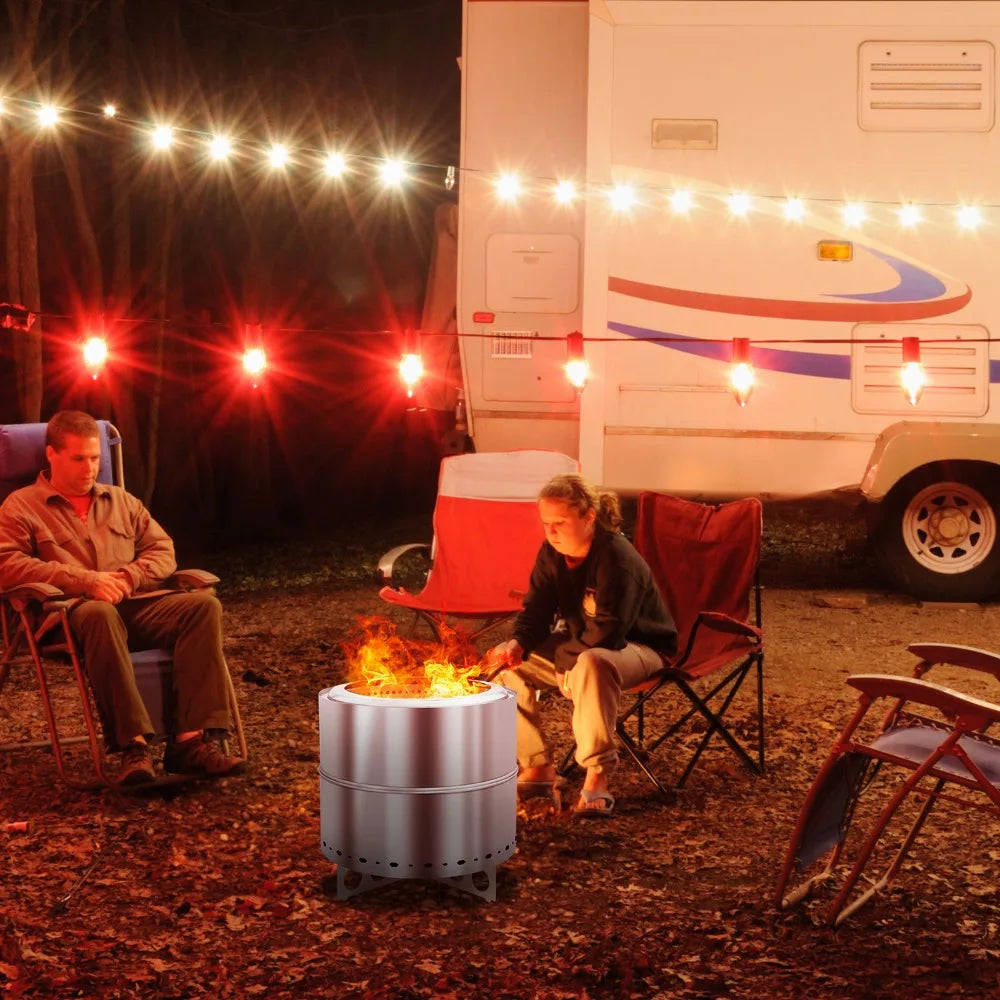 Swift Assembly Smokeless Fire Pit Portable Outdoor Camping Fire Pit