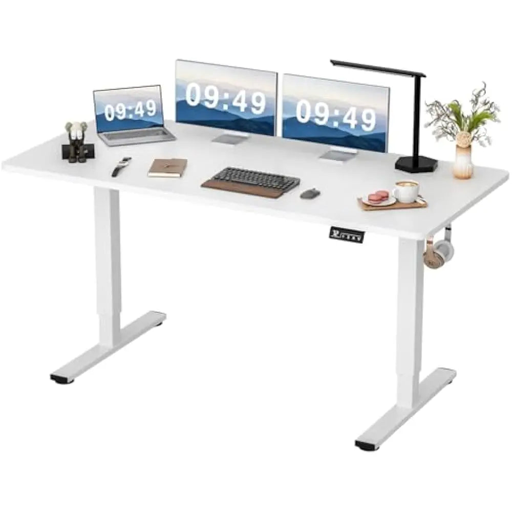 Electric Height Adjustable Desk 55x24 Inches Sit Stand Memory Preset