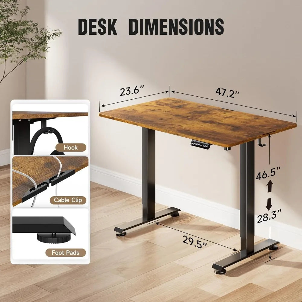Ljustra Electric Standing Desk Height Adjustable Home Office Computer Table