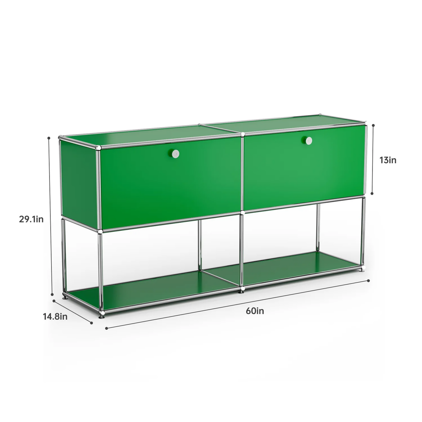 Modern Stainless Steel Storage Cabinet Organizer for Living Room Office