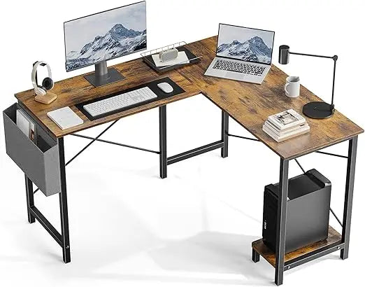 L Shaped Desk Gaming Corner Table 50 Inch Home Office PC Workstation