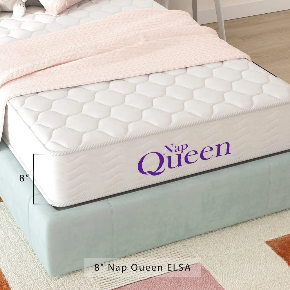 Ljustra Twin 8 Inch Medium Firm Innerspring Mattress in a Box