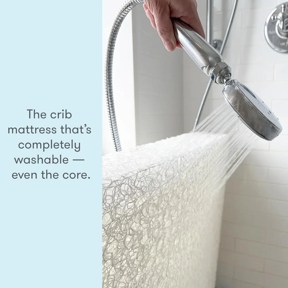 Ljustra Crib Mattress Toddler Bed Ultra Breathable Washable 2-Stage