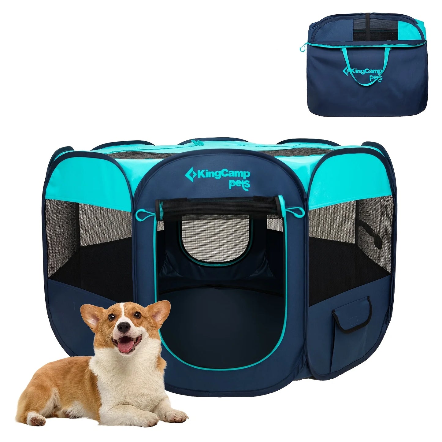 KingCamp Portable Dog Playpen Cat Tent Indoor Outdoor Foldable Kennel