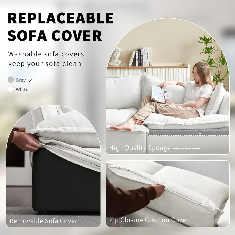 Ljustra Cloud Modular Sectional Sofa 6 Seaters Convertible Couch