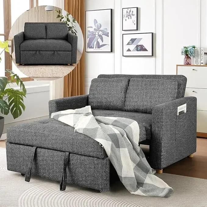 Ljustra Convertible Sofa Bed 3-in-1 Sleeper Loveseat Futon Couch