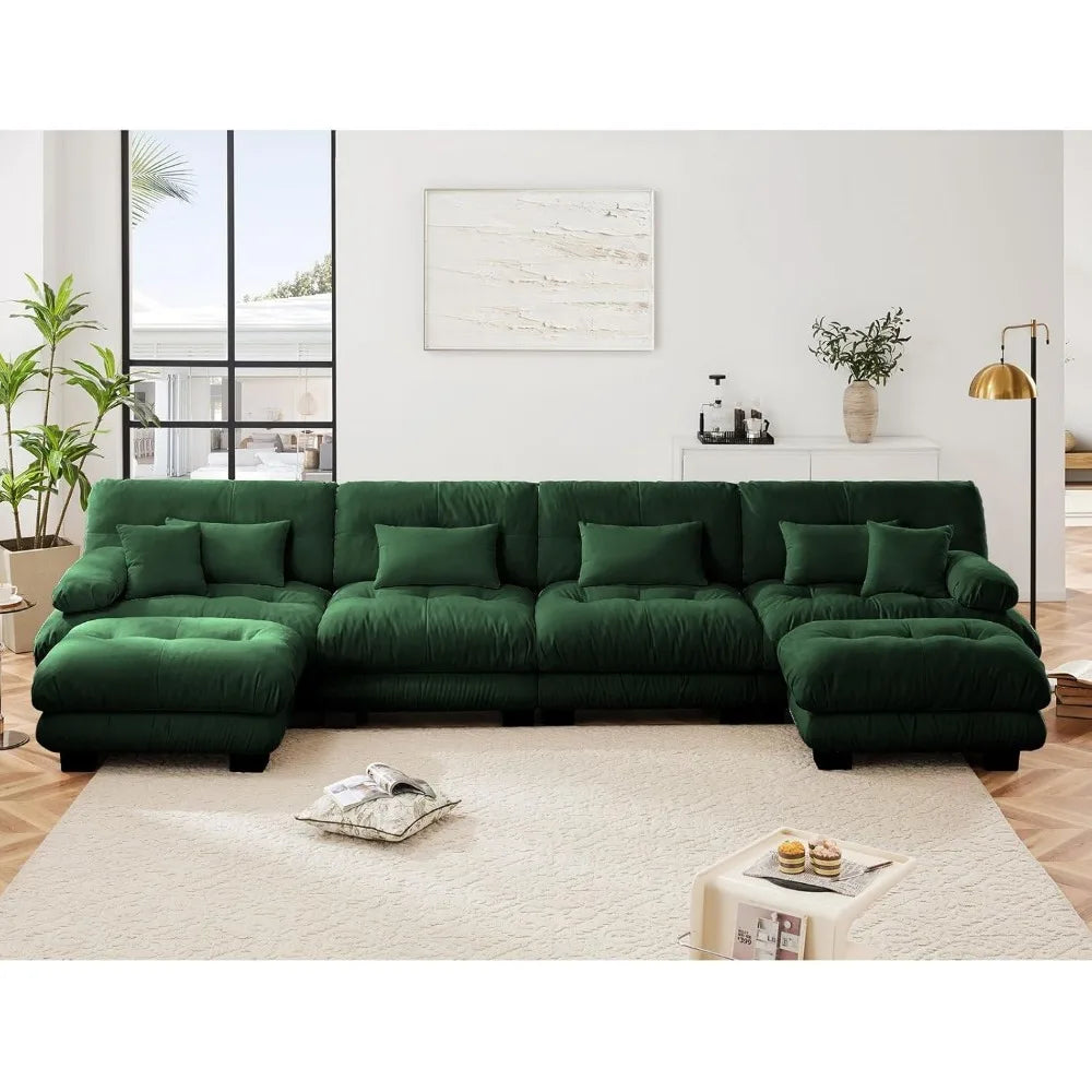 Ljustra Modular Sectional Sofa U Shaped Couch Living Room 4 Seater