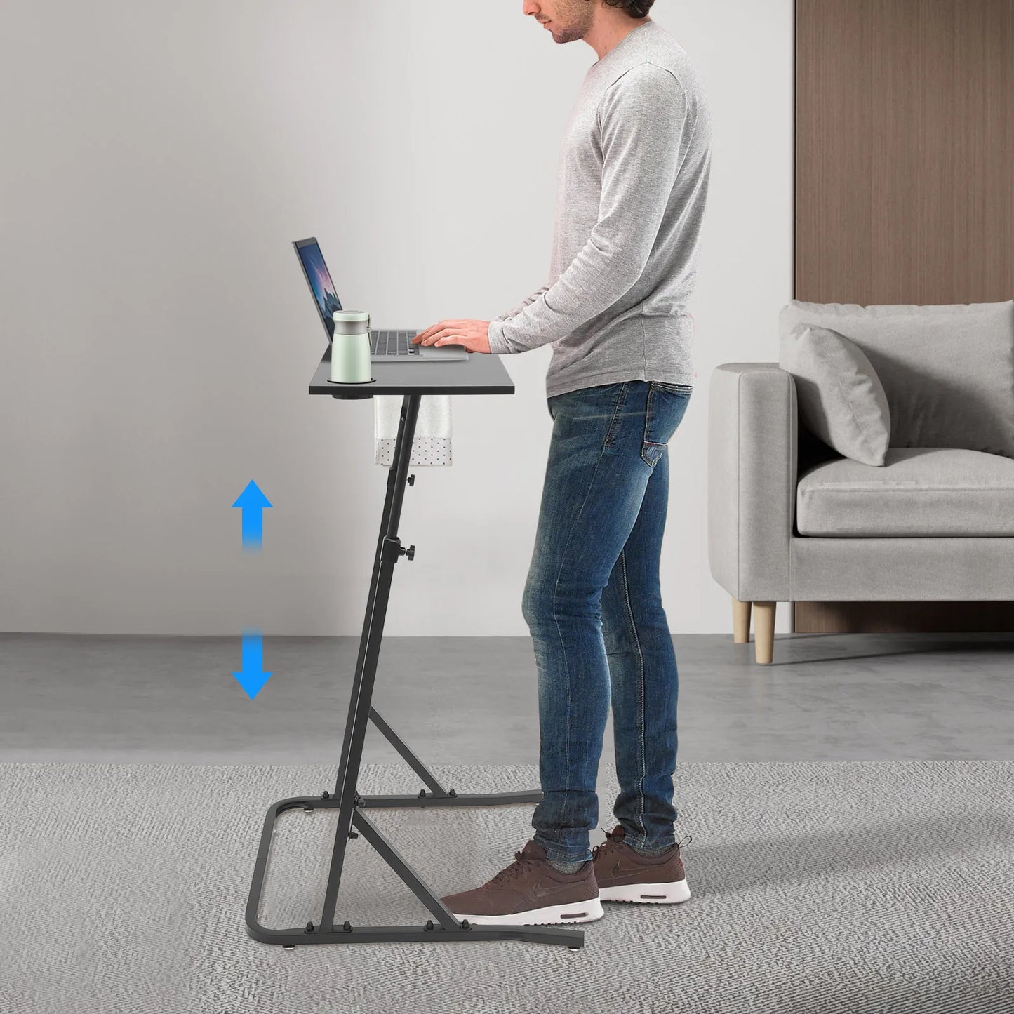 Adjustable Standing Desk for Home Office Fitness Treadmill Bike Workstation