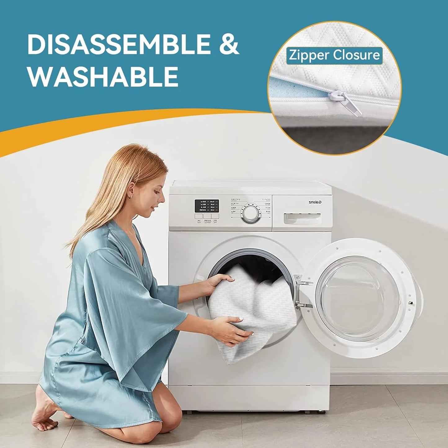 Ljustra Gel Memory Foam Mattress 2 Inch Breathable Pain Relief