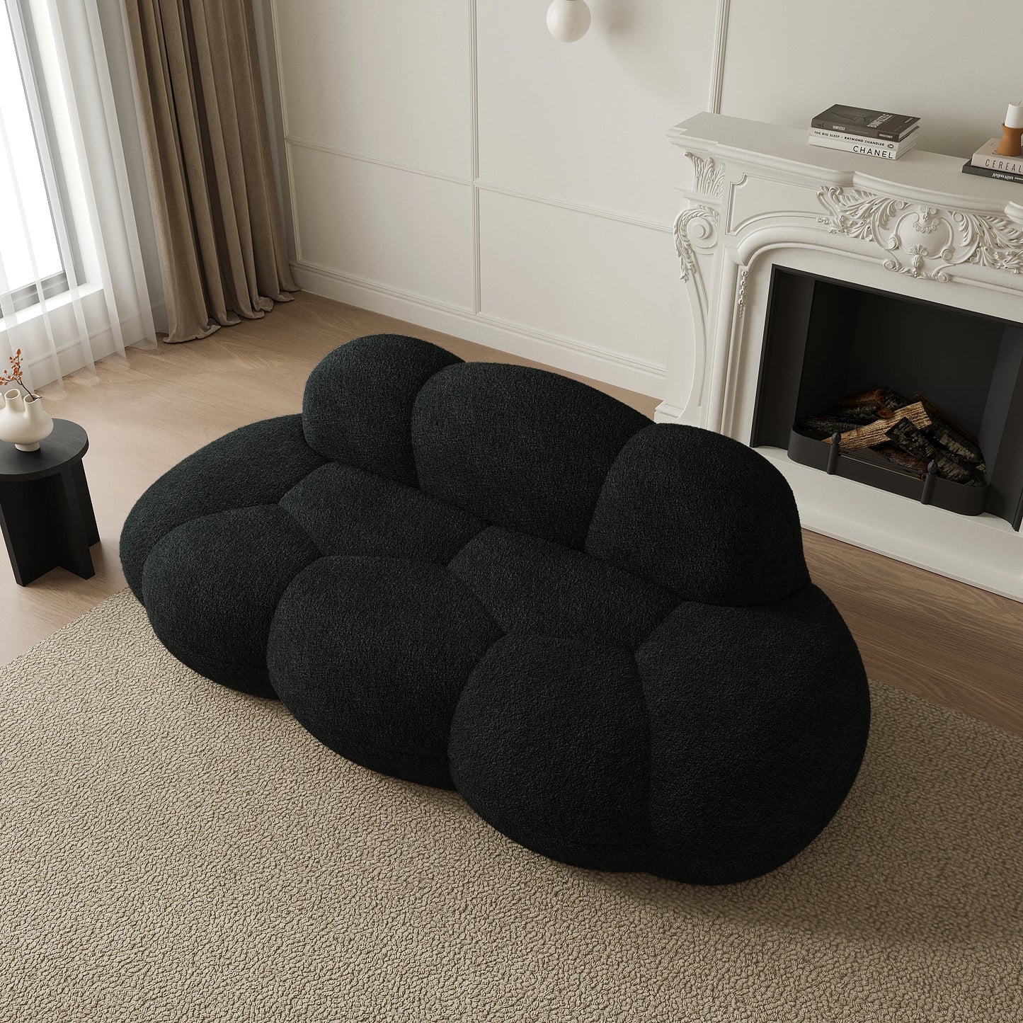 Ljustra Modern Cloud Shaped Sofa Comfy Upholstered Couch for Living Room