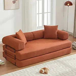 Ljustra Convertible Folding Sofa Bed Modular Floor Couch with Pillows