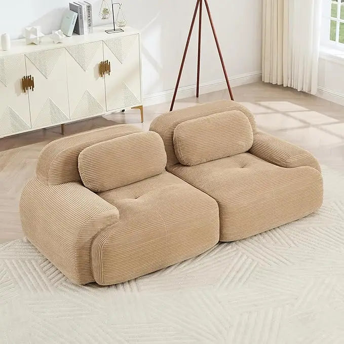 Ljustra Cloud Sectional Couch Modular Sofa Comfy Loveseat for Small Space