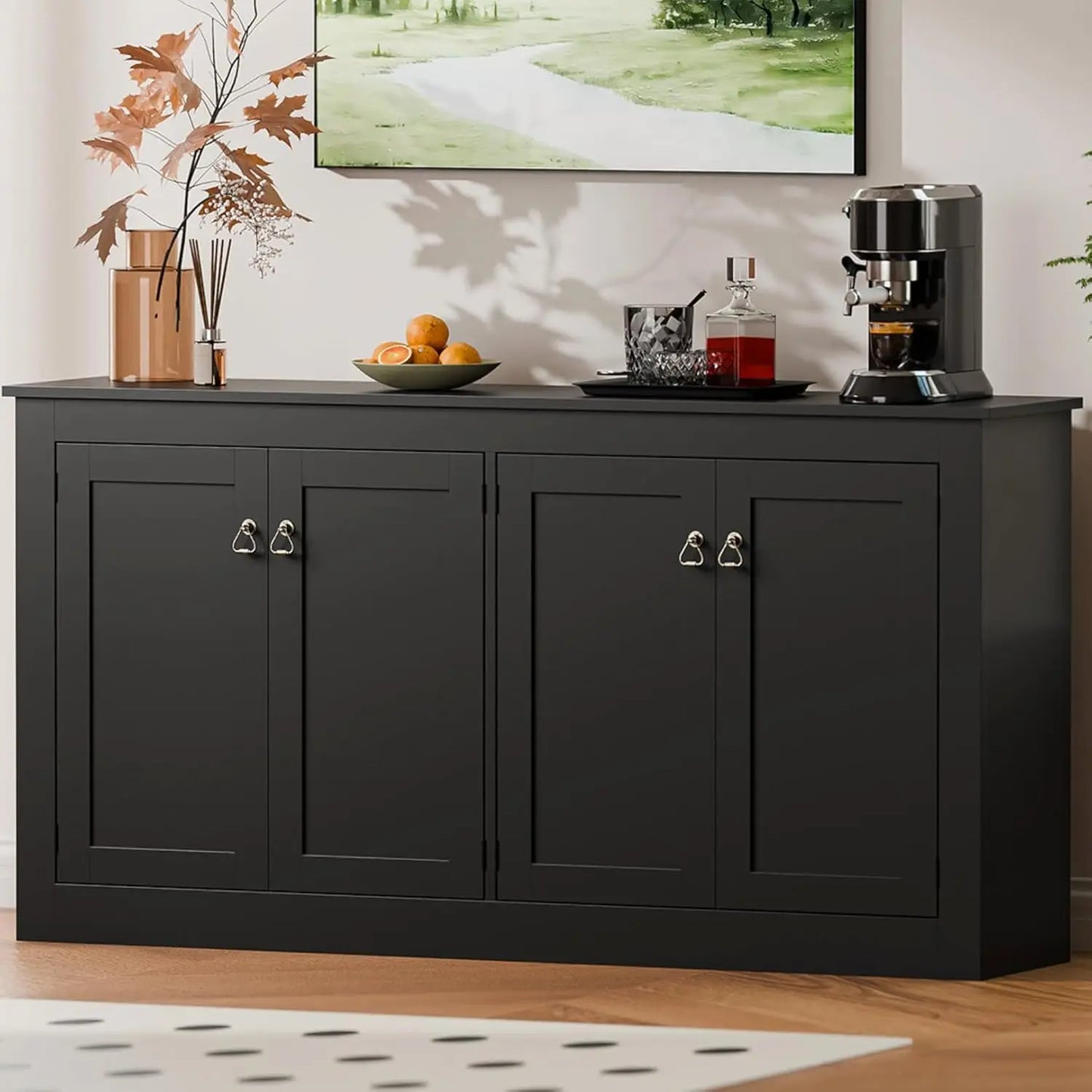 Buffet Cabinet with Storage Kitchen Console Table Accent Cabinet 57.5"W