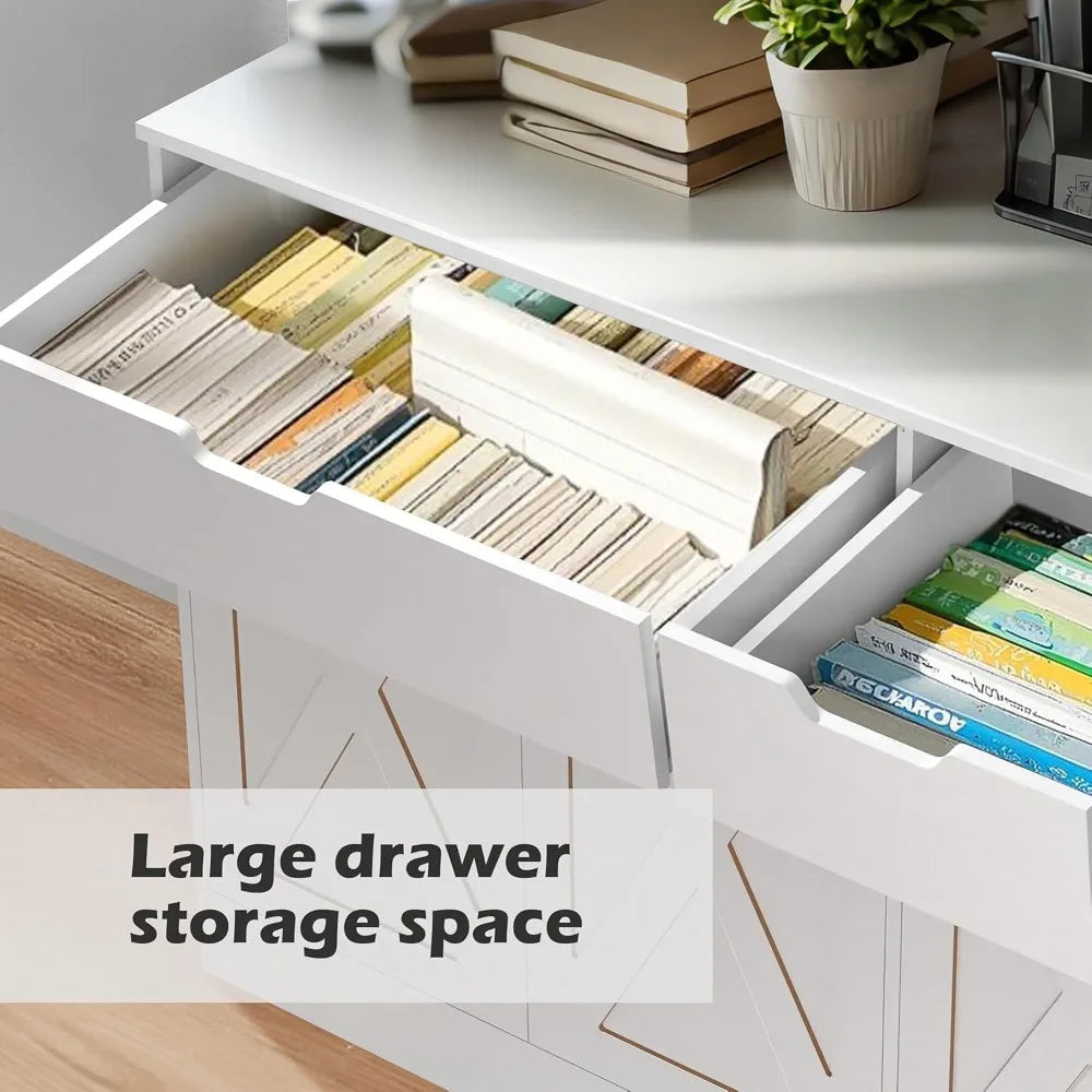 Kitchen Pantry Storage Cabinet Large Farmhouse Hutch Cabinet Microwave Stand