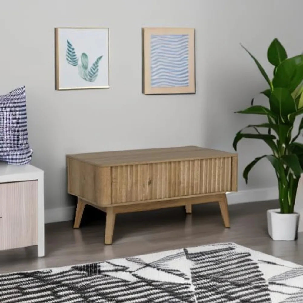 Brooklyn Lift Top Coffee Table Mid Century Modern Farmhouse Storage
