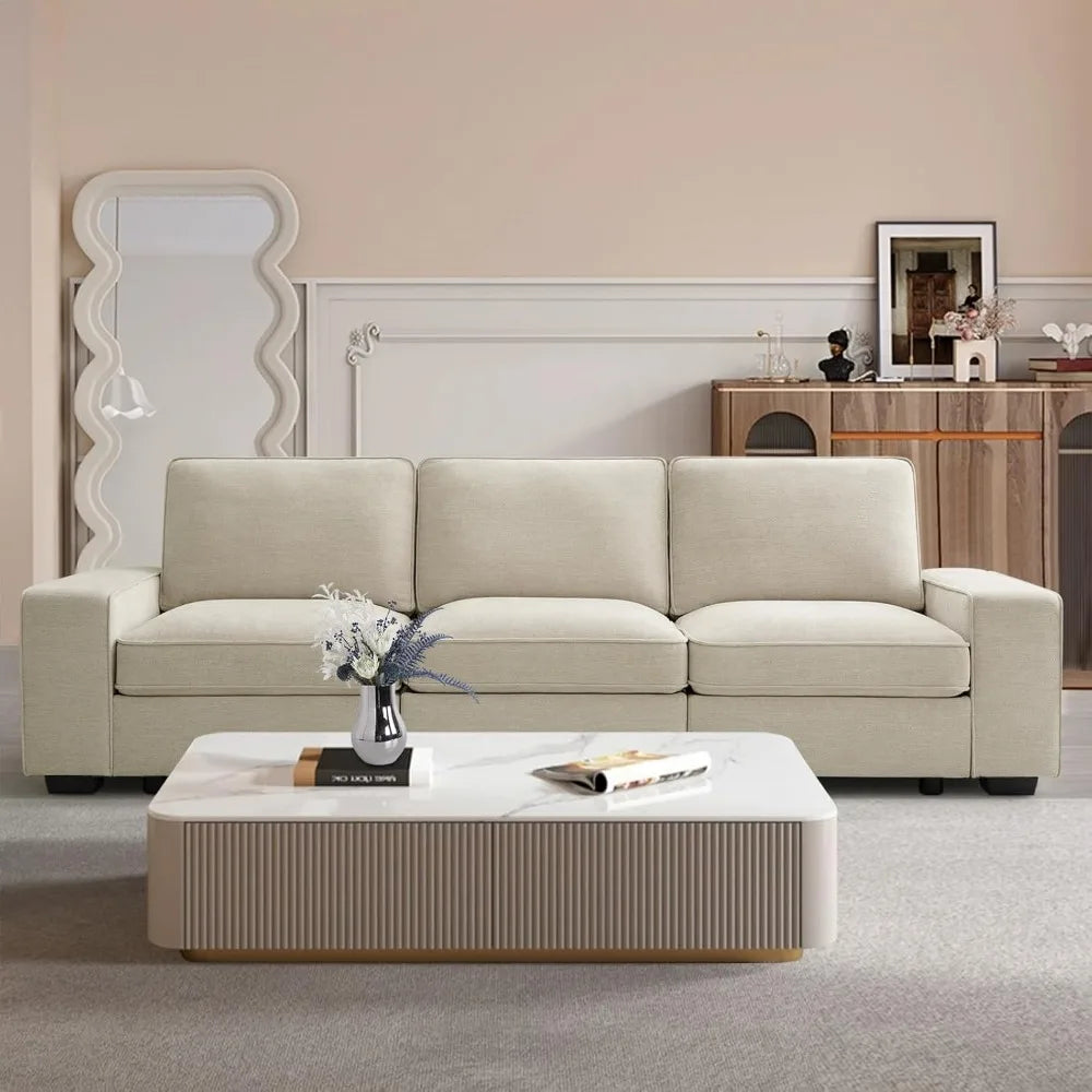 Ljustra 100.5" Modern Modular Sectional Sofa Couch Storage USB Port