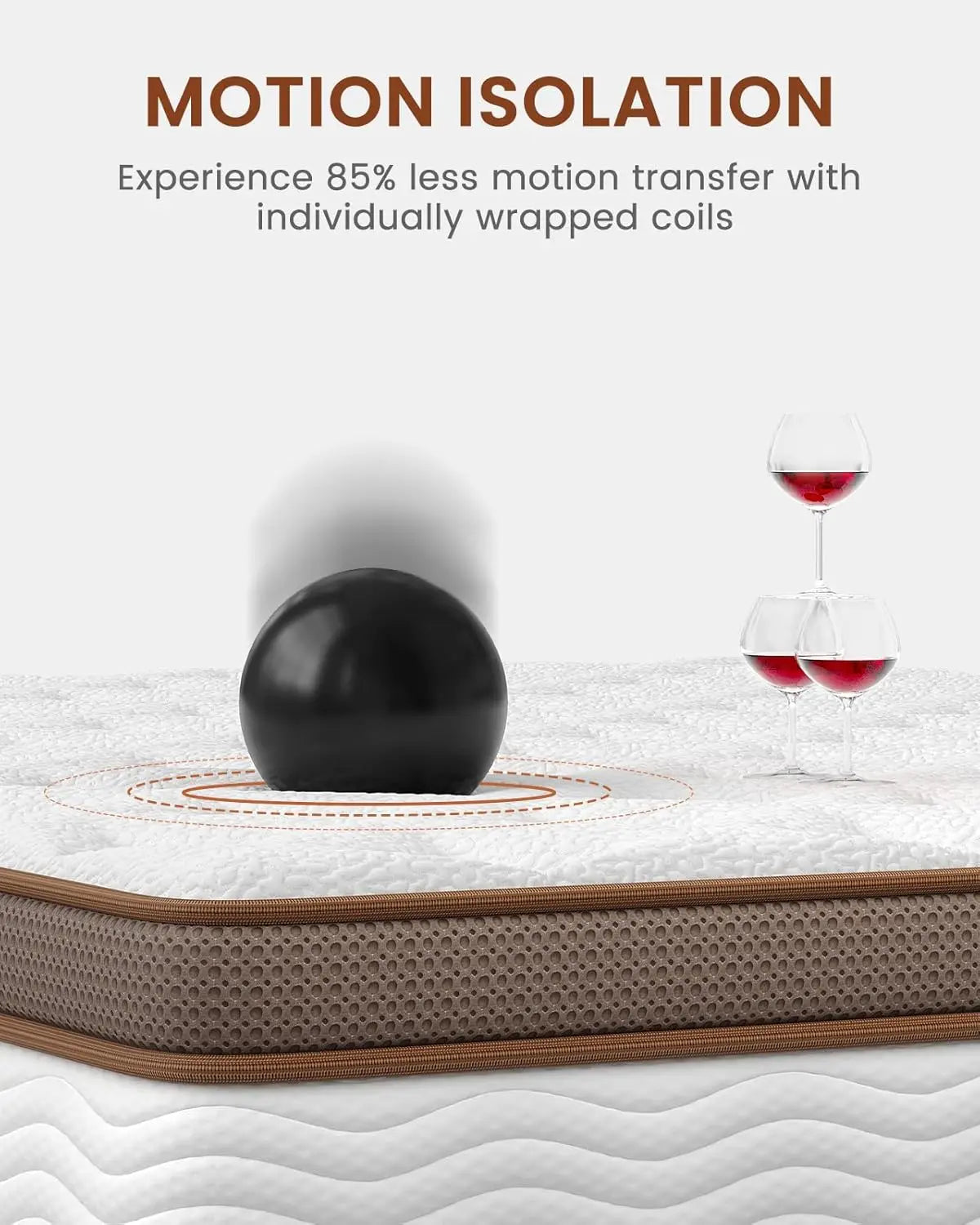 Ljustra Hybrid Queen Size Mattress Gel Memory Foam Innersprings