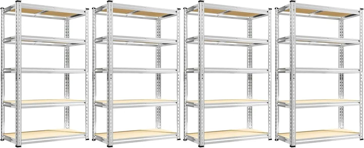 5 Tier Heavy Duty Garage Shelving 2020 LBS Capacity Adjustable Storage