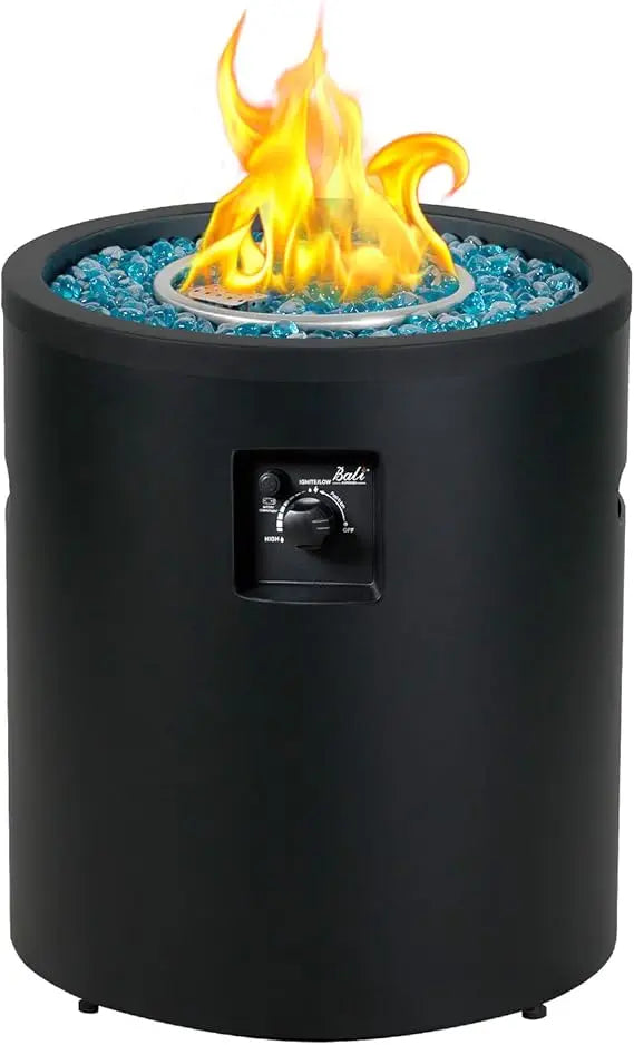 50000 BTU Propane Fire Pit Round Outdoor Fire Pit for Patio Garden Backyard