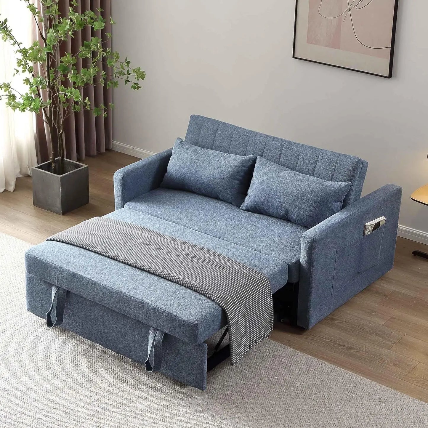 Ljustra Twin Size Sofa Bed Convertible Sleeper for Small Spaces
