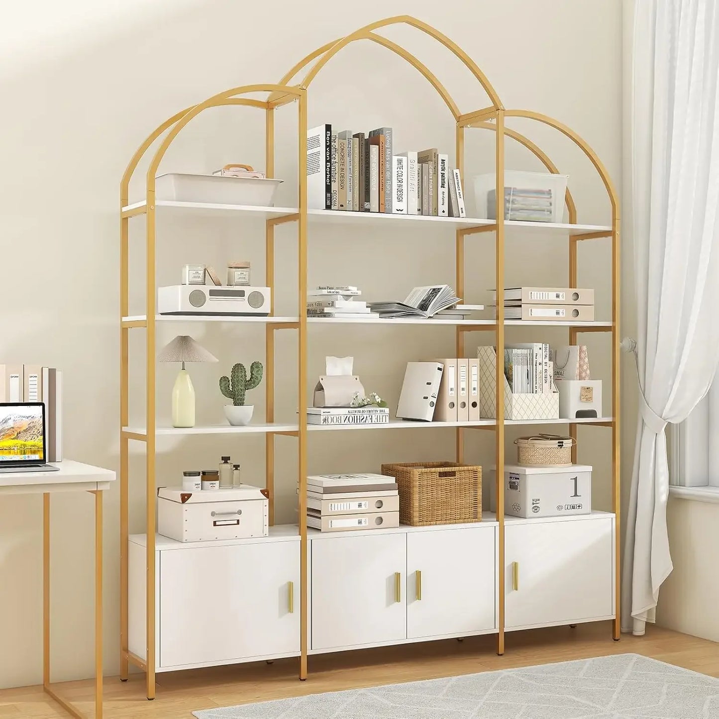 Large Open Bookshelf Etagere Bookcase Display Shelf Home Office