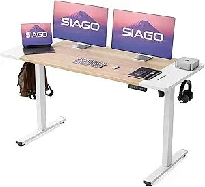 Electric Standing Desk Adjustable 48x24 Inch Sit Stand Desk with Memory Presets