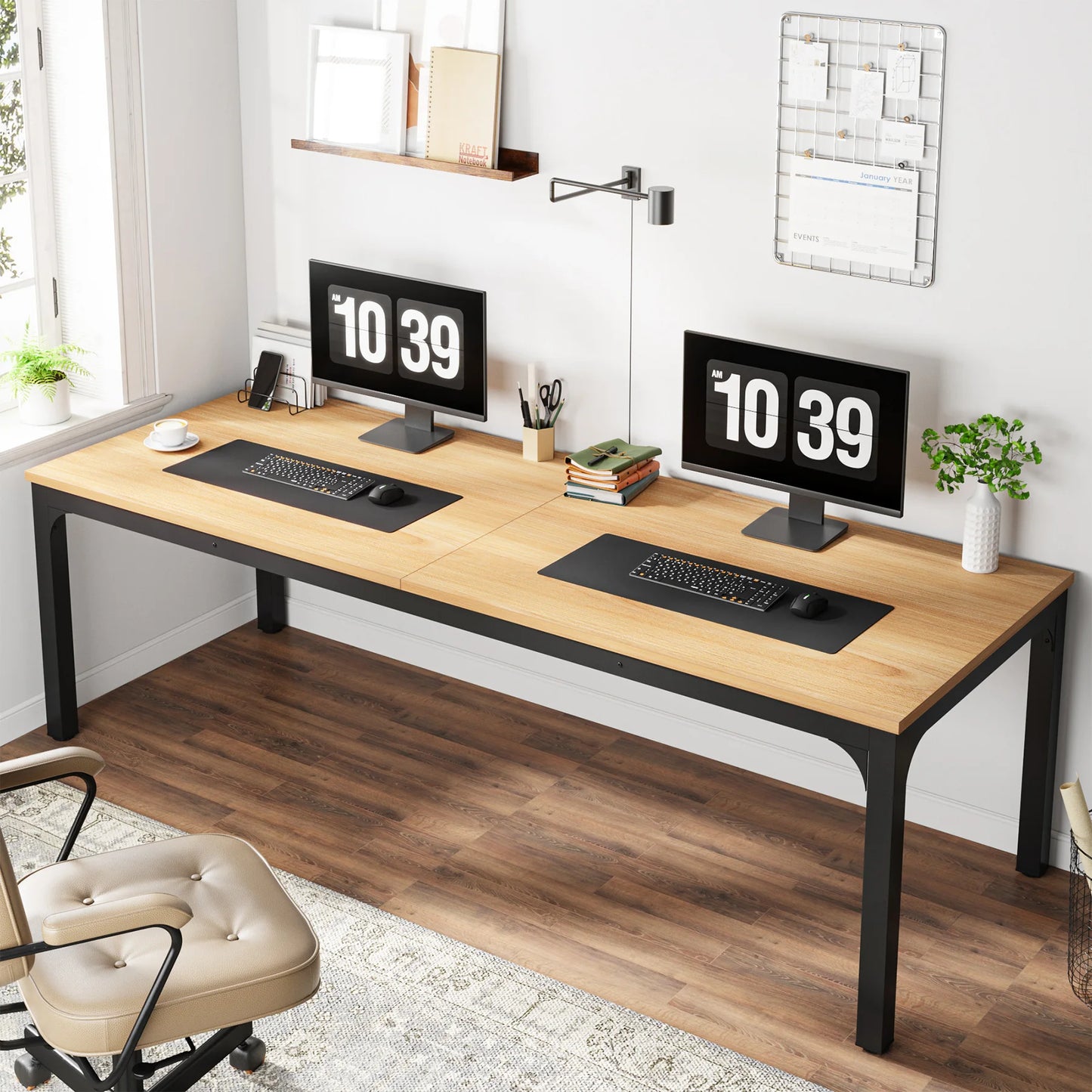 Ljustra 78.7 Inch Extra Long Computer Desk for Home Office Workstation
