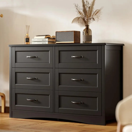 6 Drawer Dresser Chest of Drawers Bedroom Storage Furniture Kids Room