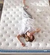 Ljustra 12 Inch Hybrid Mattress Gel Memory Foam Individually Wrapped Coils