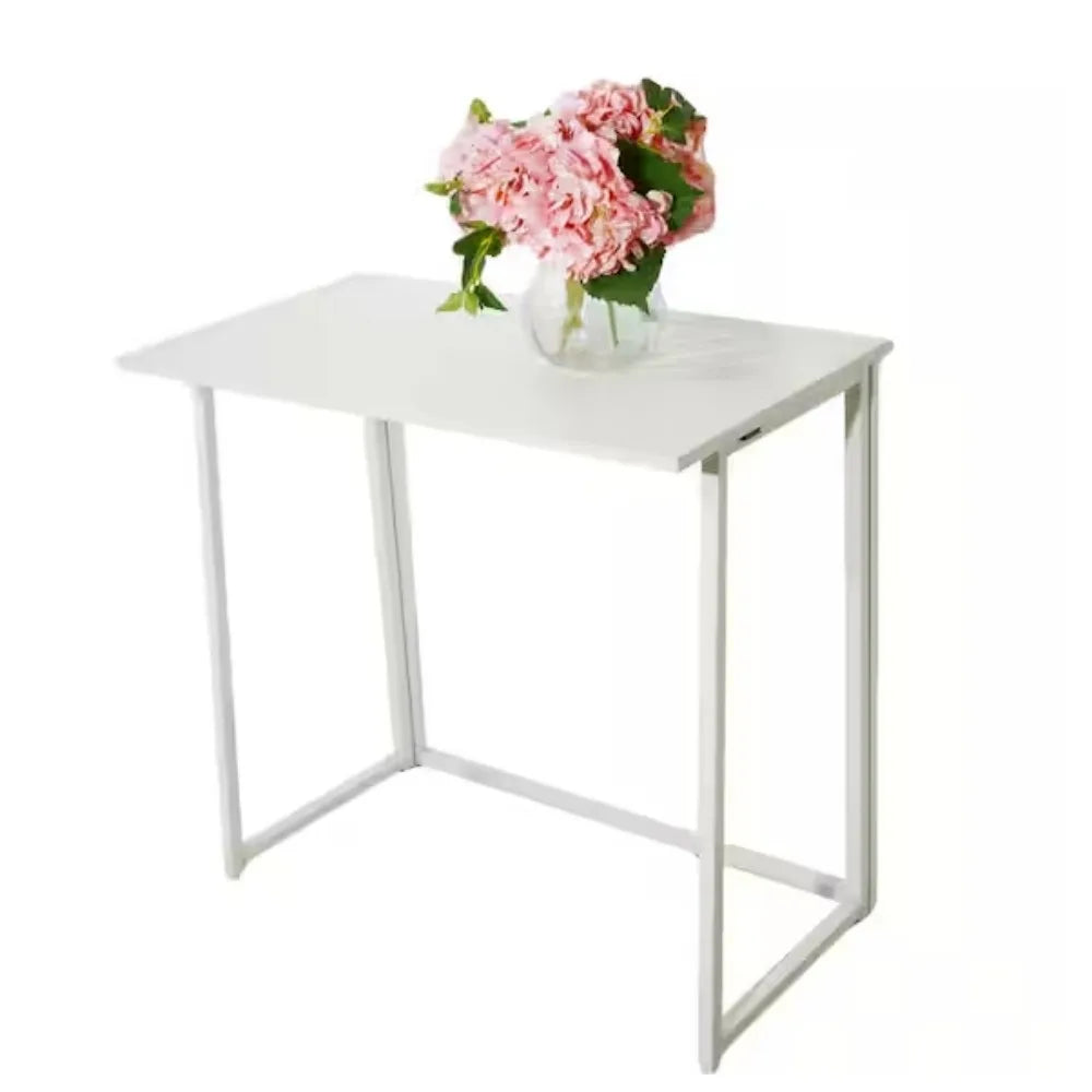 Small Foldable Desk for Laptop Writing Workstation Home Office Space Saver