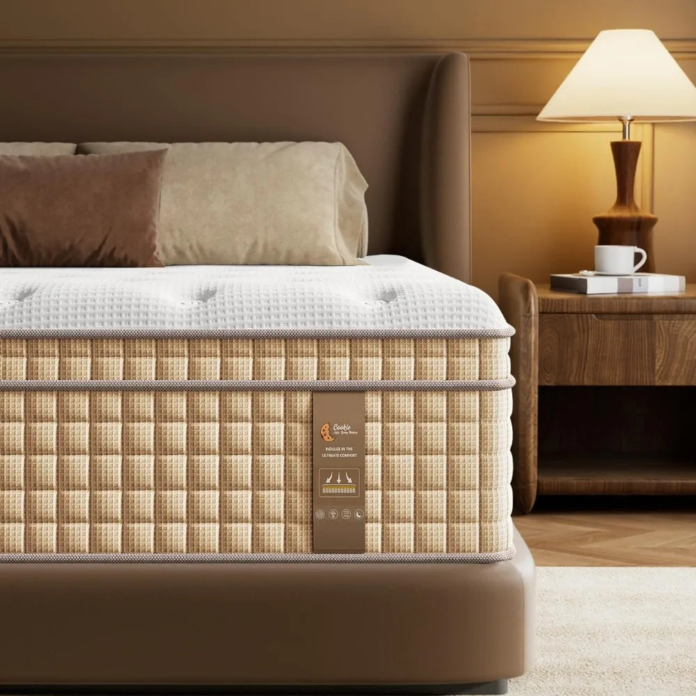 Ljustra 14 Inch Hybrid Mattress Gel Memory Foam Pocket Spring Back Pain Relief