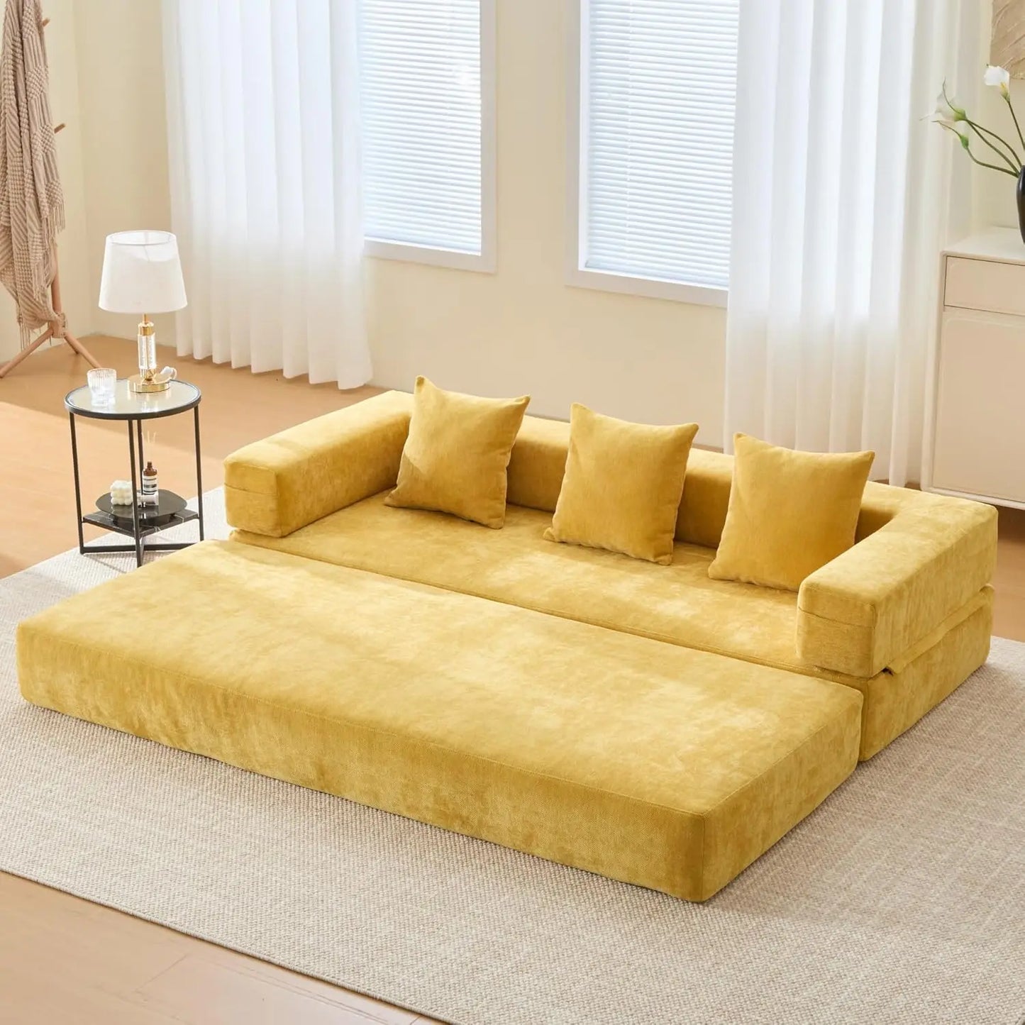 Ljustra Convertible Sleeper Sofa Bed Folding Couch Lounge Bed