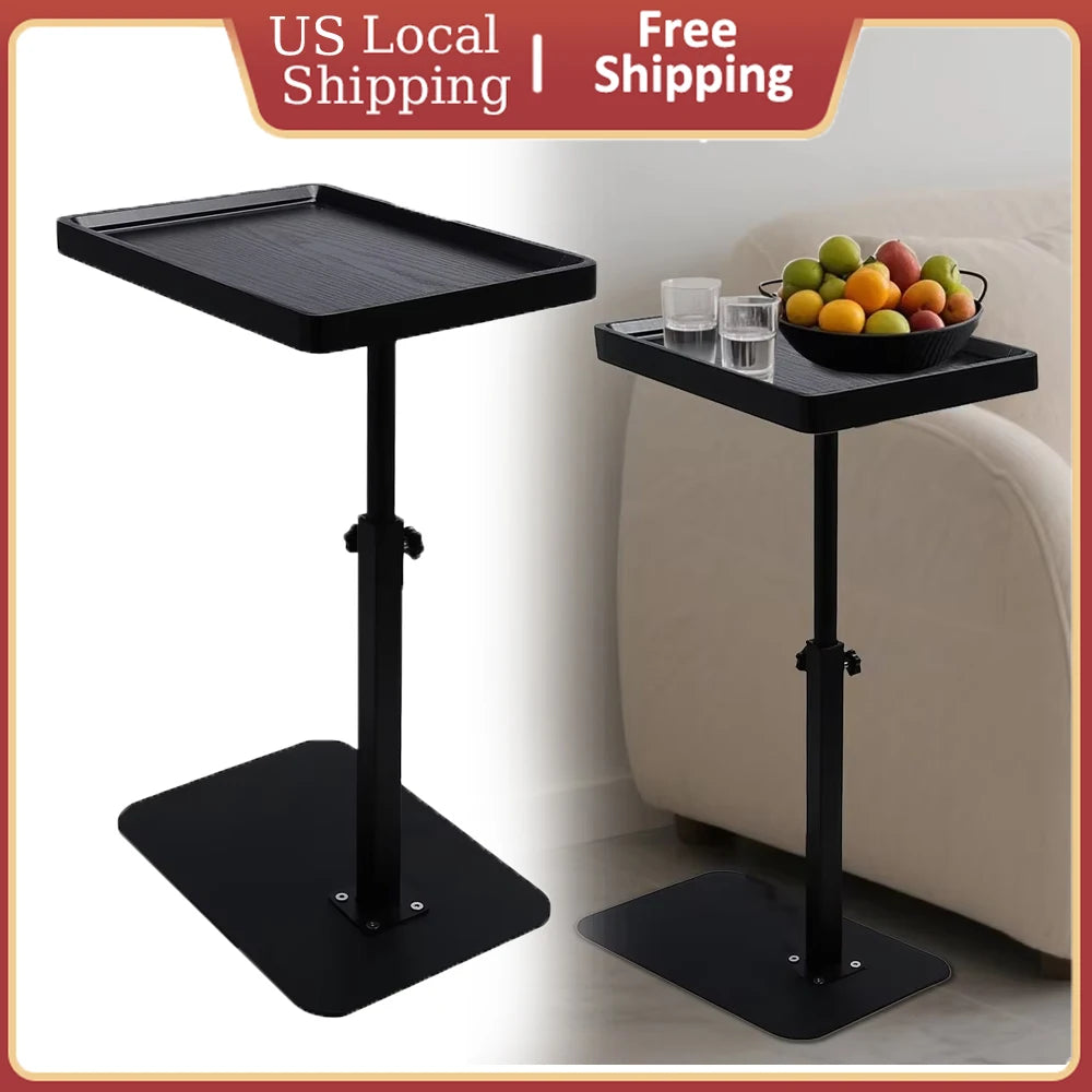 Adjustable Laptop Desk Rolling Cart Overbed Bedside Table 360° Rotatable