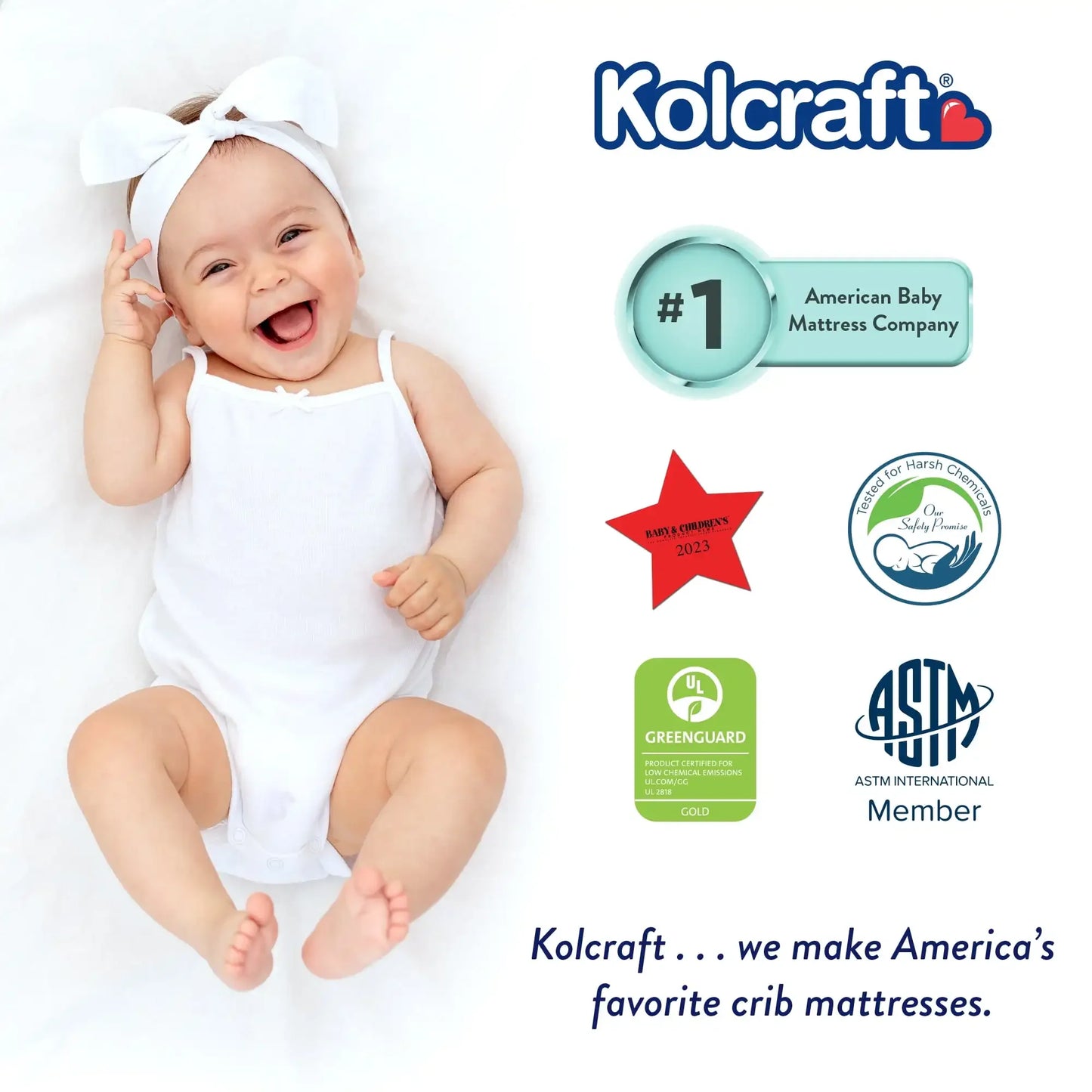 Ljustra Pediatric 800 Extra Firm Baby Crib Toddler Mattress Waterproof